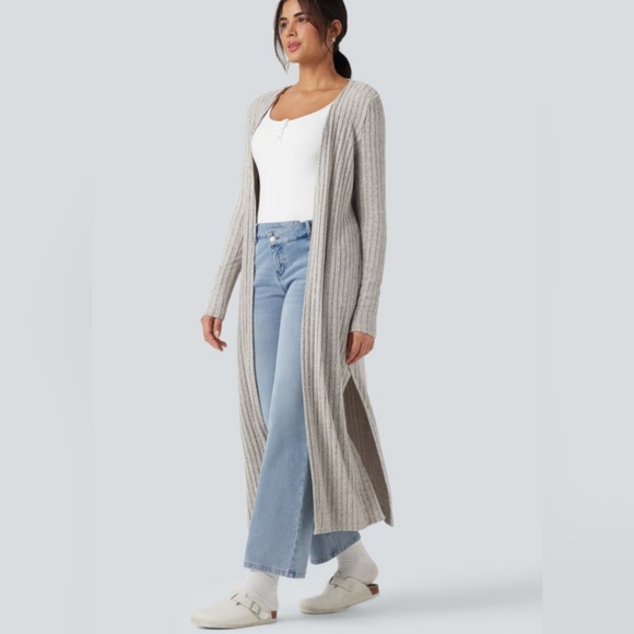 Fashion Nova Sweaters - FASHION NOVA PINK BLUSH LONG CARDIGAN SIZE SMALL